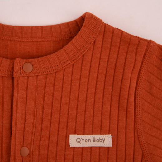 棉果果秋季新品男童女童内衣有机棉纱5A抗菌对开哈衣连体衣M301722224513 商品图4