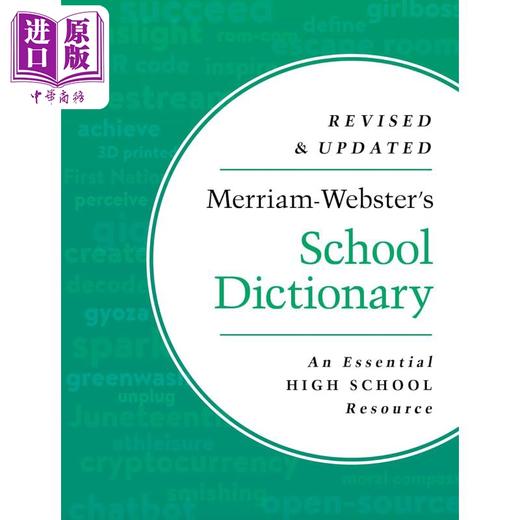 预售 【中商原版】Merriam-Websters School Dictionary 麦林韦氏学校词典2024版 高中生备考SAT ACT 商品图0