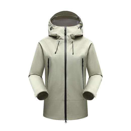 幸运鹿 情侣款防风防泼水纯色全热封冲锋衣单冲569 商品图5