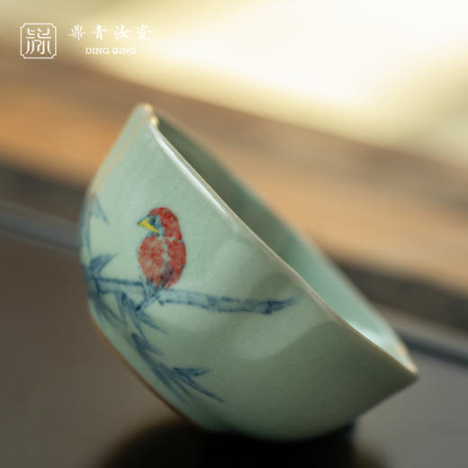 问鼎鼎青系列菱式方杯（清歌）（缺货） 商品图2