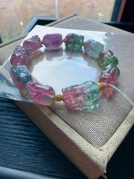 33g 雕刻碧玺手链 商品图4