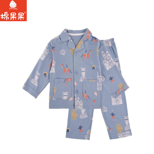 棉果果秋季新品内衣有机棉纱5A抗菌男童90-130码对开套装M311304424506 商品图1