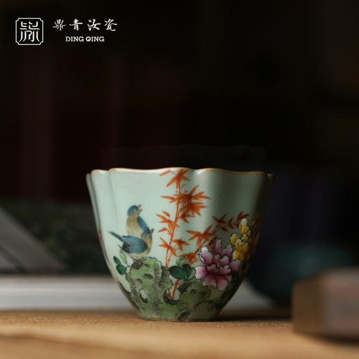 问鼎鼎青系列冰棱杯（富贵白头） （缺货） 商品图0