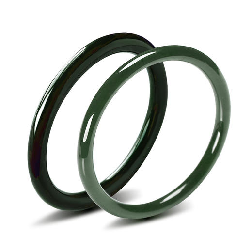 塔青和田玉叮当手镯一对 商品图2