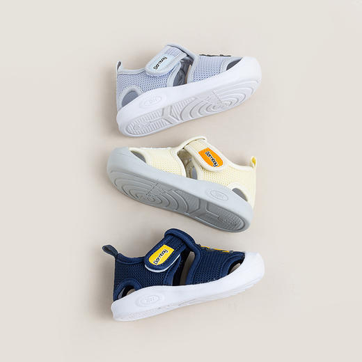 贝贝怡宝宝鞋学步鞋夏季男女童透气凉鞋宝宝软底防滑鞋子英伦风 商品图5