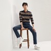 【不变形领】柒牌撞色条纹长袖Polo衫男2024秋季新款休闲翻领上衣	127T70380 商品缩略图3