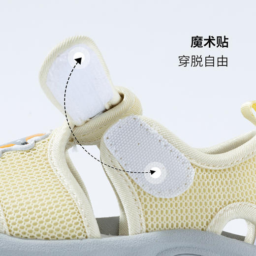 贝贝怡宝宝鞋学步鞋夏季男女童透气凉鞋宝宝软底防滑鞋子英伦风 商品图8