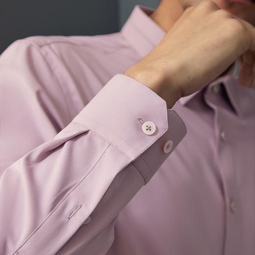 【婚庆系列】柒牌男士长袖衬衫2024秋季新款绣花烫钻新郎婚宴衬衣	127A70850 商品图2