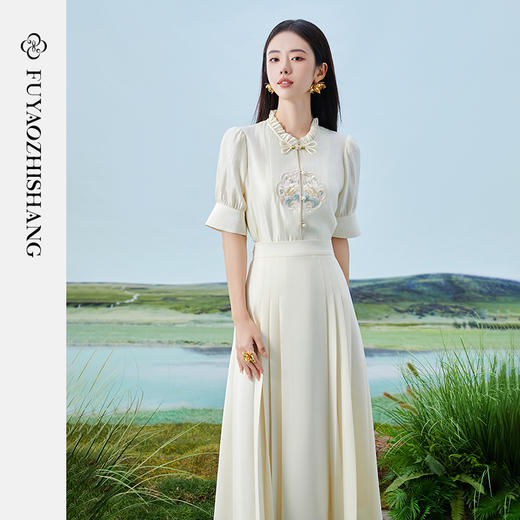 IWY/扶摇系列夏季气质通勤设计感国风刺绣衬衫FYB399 商品图4