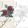 于非闇花鸟工笔画白描底稿《大富贵亦寿考》临摹勾线高清打印稿HS12 商品缩略图0