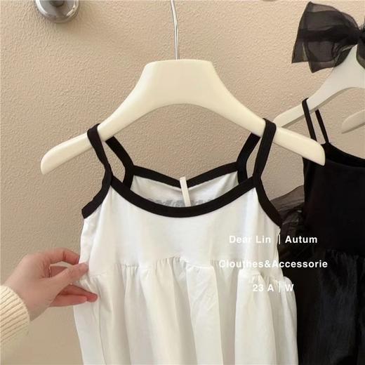 【女童夏季吊带连衣裙】2024女宝宝甜美可爱公主裙小女孩无袖冰丝裙潮 商品图2