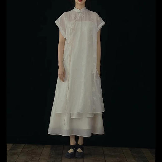 裁缝学苑AS301新中式国风改良旗袍纸样吊带裙女装汉服连衣裙样板 商品图2