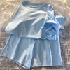 【青春的感觉❗️休闲运动套装】夏季新款，棉质面料 柔软舒适透气，亲肤不扎肉，多巴胺色系 百搭显活力❗️休闲运动套装女百搭宽松时尚外穿短袖短裤两件套开学季Y 商品缩略图3