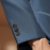 【婚礼季/毛料套西】柒牌西装套装男2025秋冬新款立领垫肩西服中山装礼服	127C71070 商品缩略图2