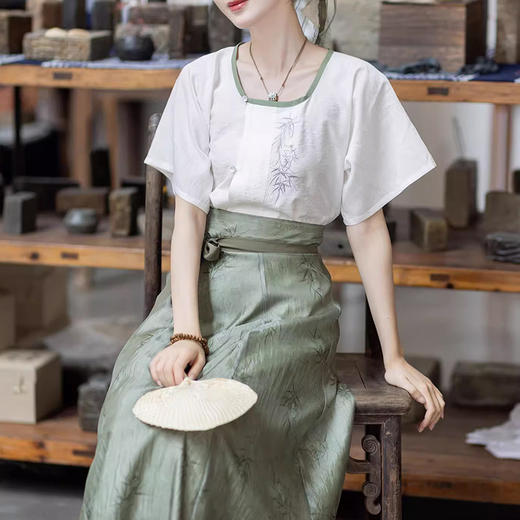 裁缝学苑AQ330 古法裁剪唐褙子小衫纸样改良汉服女连肩袖上衣版型 商品图5