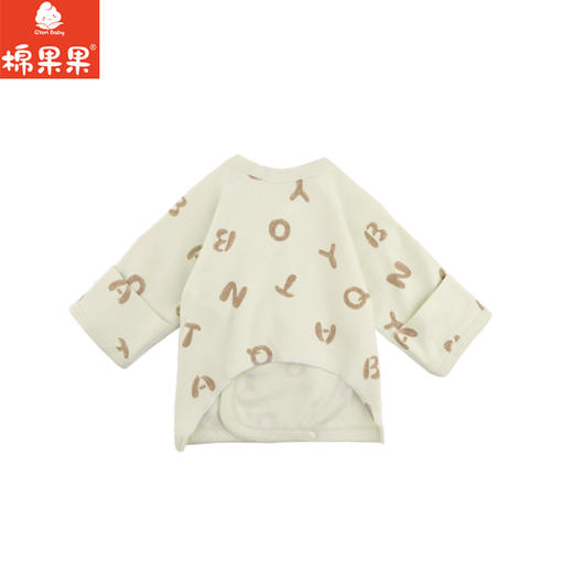 棉果果秋季新品新生儿男童内衣有机棉纱5A抗菌长袖半背衣M311110224496 商品图1