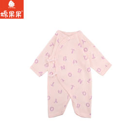 棉果果秋季新品女童内衣有机棉纱5A抗菌蝴蝶哈衣连体衣M321726224497