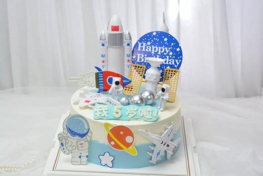 太空宇航员 （单/双层）下单备注几岁 无备注默认生日快乐 商品图1