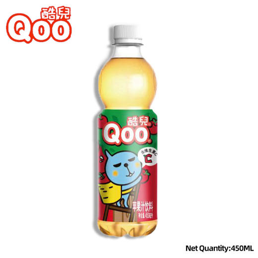 酷儿可口可乐美汁源苹果汁饮料饮品450ml/瓶 商品图0