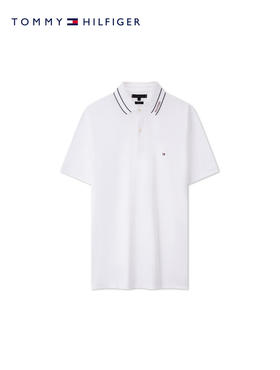 TOMMY 短袖POLO衫男  MW35612-YBR 白色.