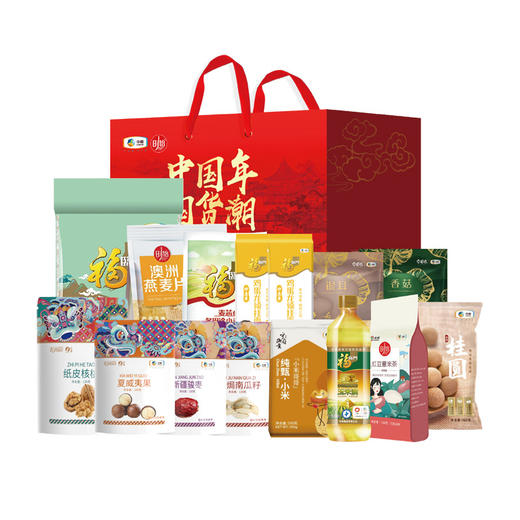 中粮国富民强大礼包 6505g+900ml 大礼包员工福利中秋礼品送长辈 商品图0