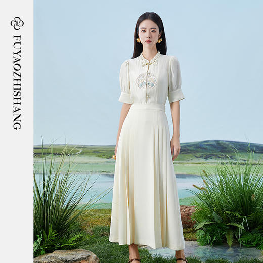 IWY/扶摇系列夏季气质通勤设计感国风刺绣衬衫FYB399 商品图3