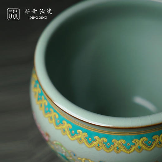 问鼎鼎青系列笔洗（珐琅彩）（缺货） 商品图3