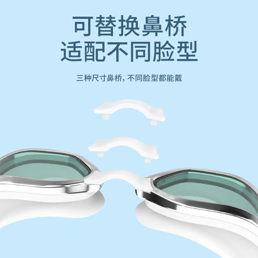 鲸鱼S1泳镜水膜防雾泳镜1888天起雾换新高清免防雾剂游泳镜护目 商品图3