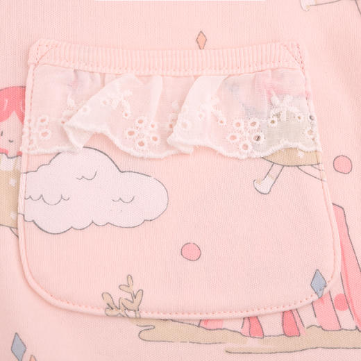 棉果果秋季新品内衣有机棉纱5A抗菌女童90-130码对开套装M321304424504 商品图3