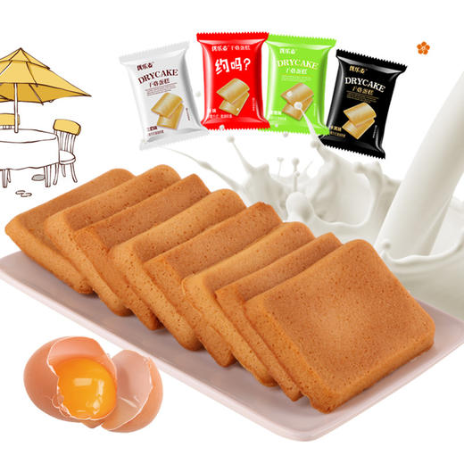 【鲜香酥脆！干烙蛋糕饼干】甄选优质原料，香香脆脆，片片美味，吃一口就停不下爱来，早餐代餐下午茶休闲饱腹零食L 商品图3