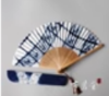 扎染折扇（大菱格） 商品缩略图0