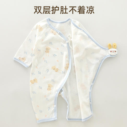 【比尔兔空调服蝴蝶衣】新生儿夏季衣服宝宝睡衣安阳婴童装和尚服纯棉婴儿包屁衣空调服 商品图3