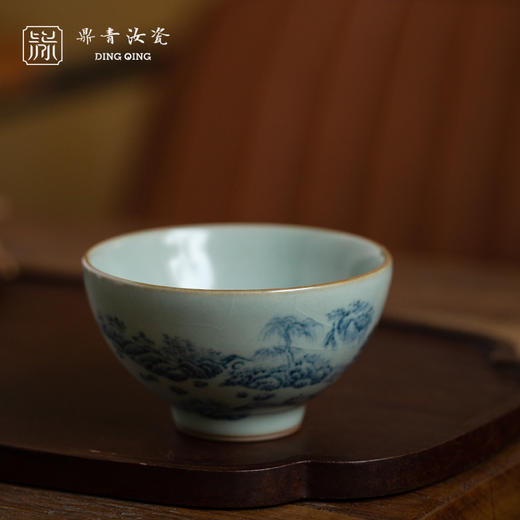 问鼎鼎青青花束罗杯（连壑）（缺货） 商品图0