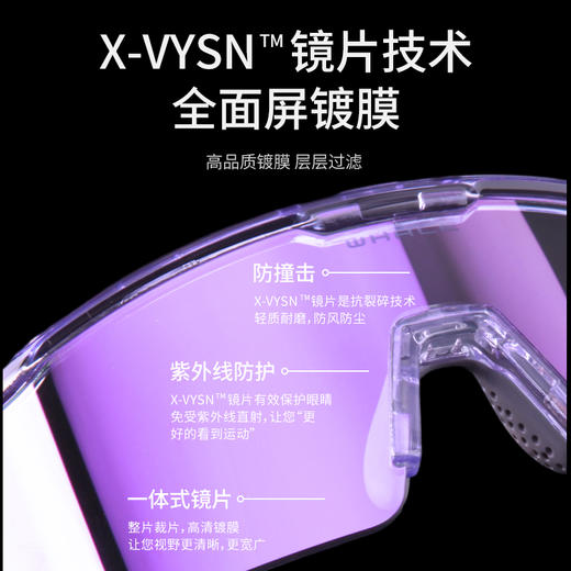 鲸鱼运动变色眼镜运动风镜马拉松专业山地公路骑行眼镜近视防风镜 商品图2