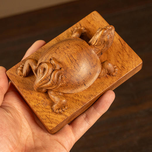 黄花梨龟钮镇纸 商品图2