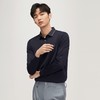 【含羊毛】柒牌男士polo衫长袖秋季新款满身提花时尚潮流翻领上衣	127T70460 商品缩略图1