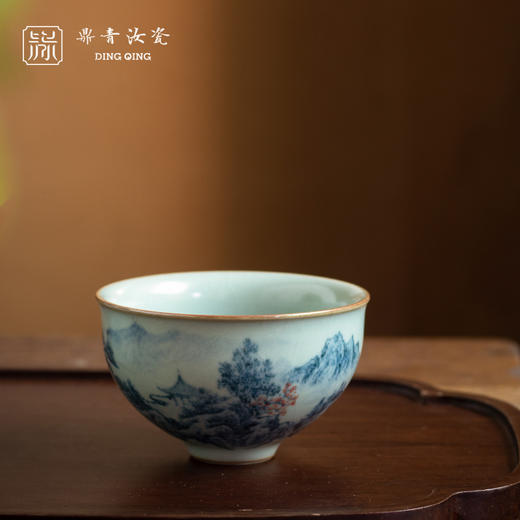 问鼎鼎青青花伴月杯（望尘）（缺货） 商品图0