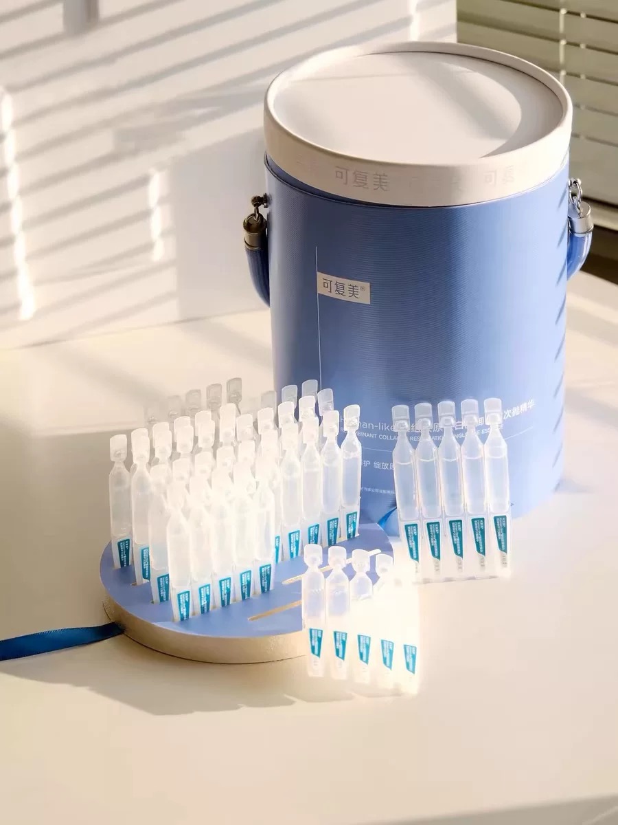100支桶装胶原棒 可复美次抛次抛装屏障重组胶原蛋白敏肌退红