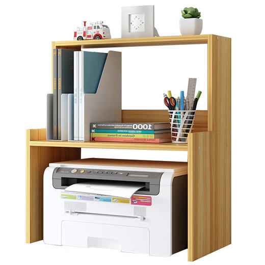 安尔雅 打印机桌面书架双层支架桌面收纳复印件架托 100030724764 商品图0