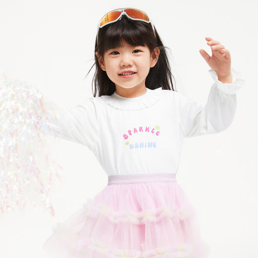 女童翻领长袖针织衫秋季新款安奈儿童装实体店同款XG431653 商品图3