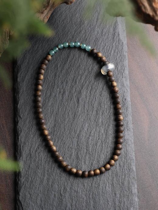 0.6翡翠双圈手链天然沉香创意首饰 商品图2