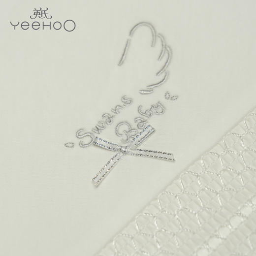 英氏-寝具类（秋）G3花影被枕套装英氏白F 商品图1