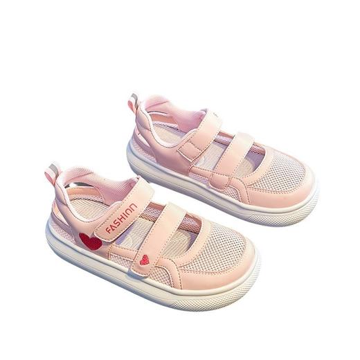 女童凉鞋夏款2024年防滑软底儿童小女孩休闲舒适透气包头运动网鞋HLY 商品图4