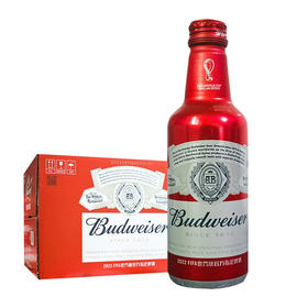百威拉格啤酒红铝瓶 330ml*24瓶
