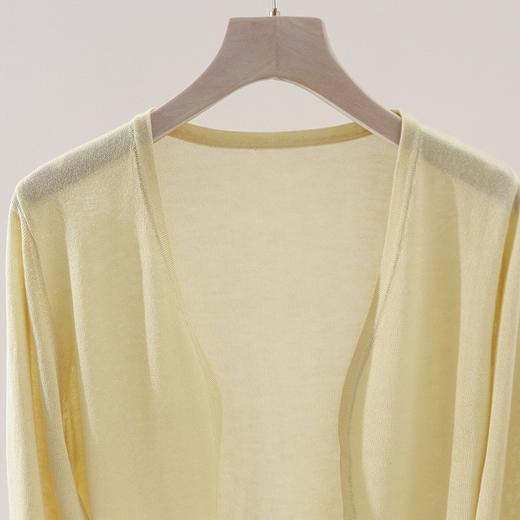 遮阳和时髦造型完美融合~100莱赛尔天丝夏季凉感衫~上身温柔随意披肩式开衫H242090158 商品图3