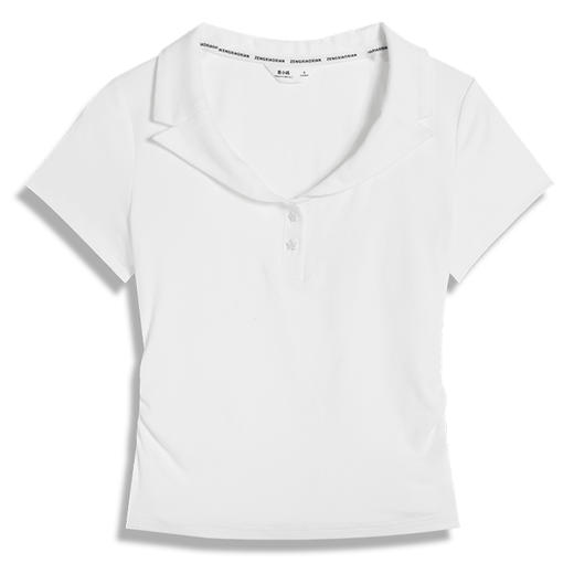 <曾小咸推荐>2色翻领修身短袖T恤 商品图9