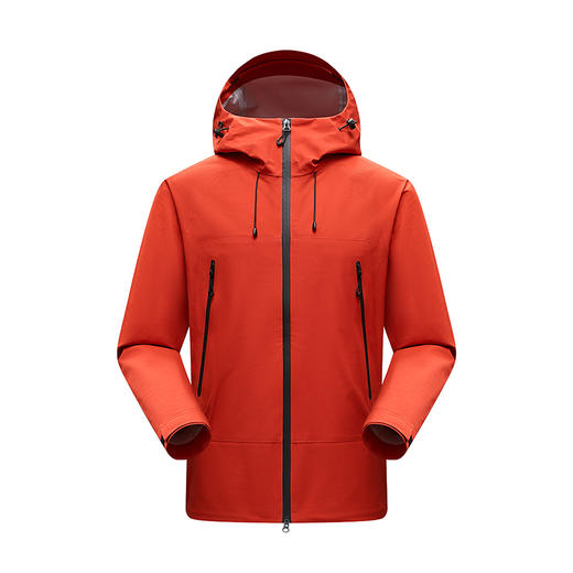 幸运鹿 情侣款防风防泼水纯色全热封冲锋衣单冲569 商品图4