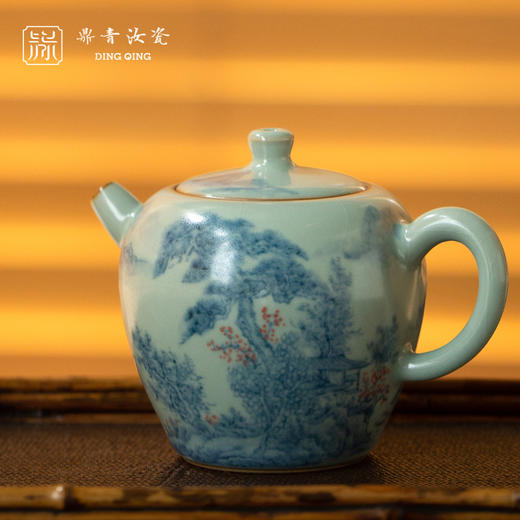 问鼎鼎青青花高升沸泉壶（一江春水）（缺货） 商品图1
