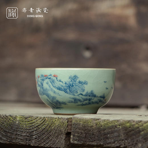 问鼎鼎青青花轻寒杯（春晓）（缺货） 商品图0