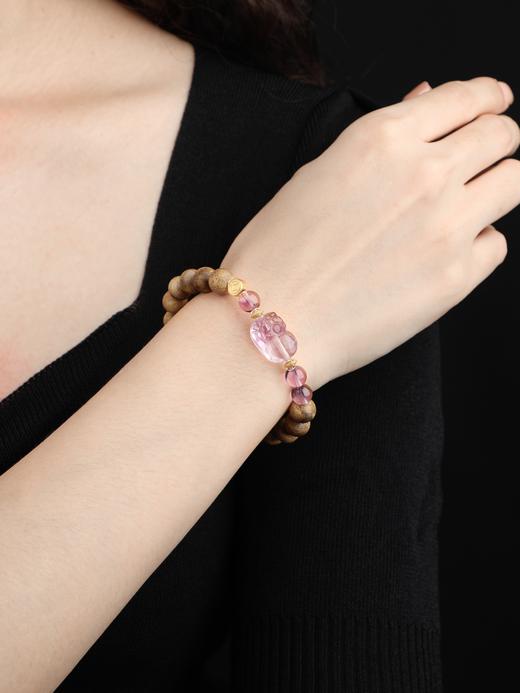 0.9奇楠紫水晶手串天然沉香创意首饰 商品图3